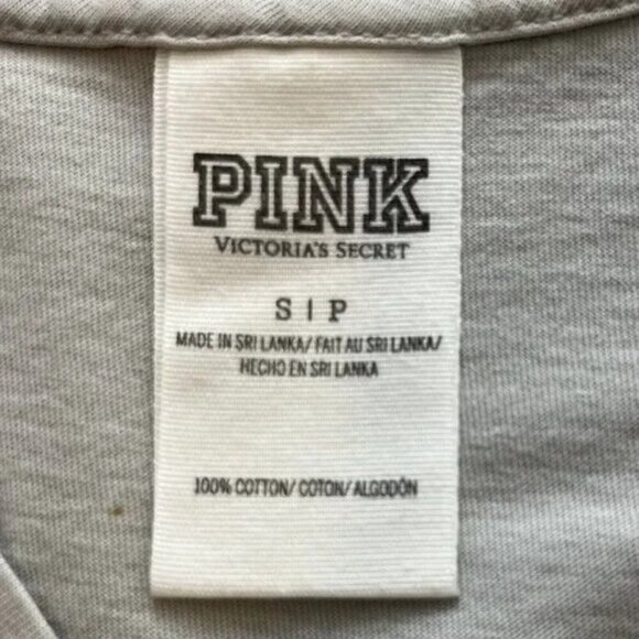 PINK Victoria's Secret Resting Beach Face Gray Tank Top - Picture 5 of 5